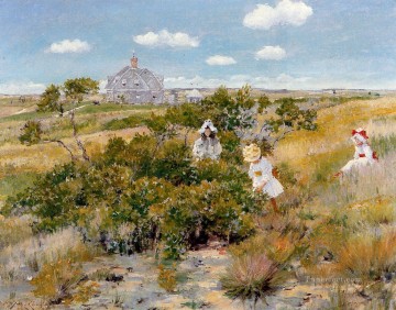 ヤマモモの茂み 別名チェイス ホームステッド シネコック印象派ウィリアム メリット チェイスの風景 Oil Paintings